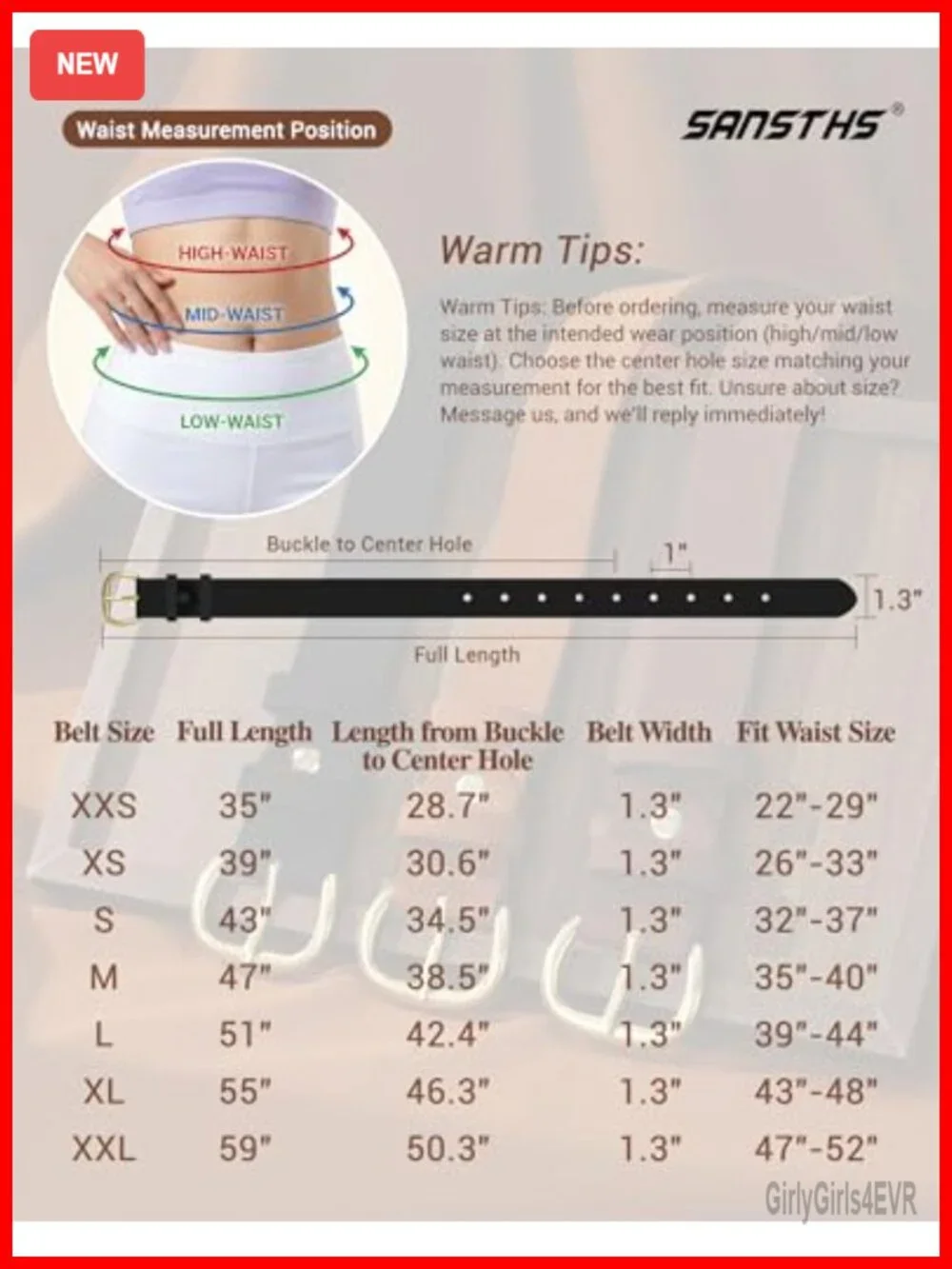 PU Leather Belt for Women with Metal Roller Buckle Casual Waist Belt